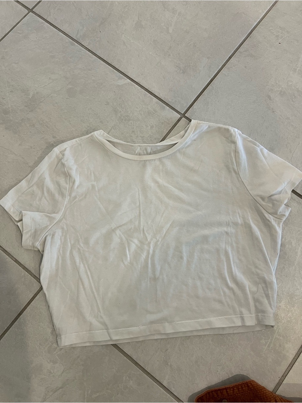 wild fable White Crewneck Crop Tee